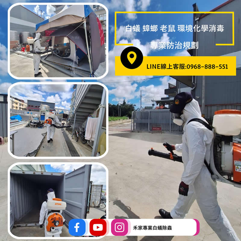 專業防治規劃，白蟻、蟑螂、老鼠，環境化學消毒